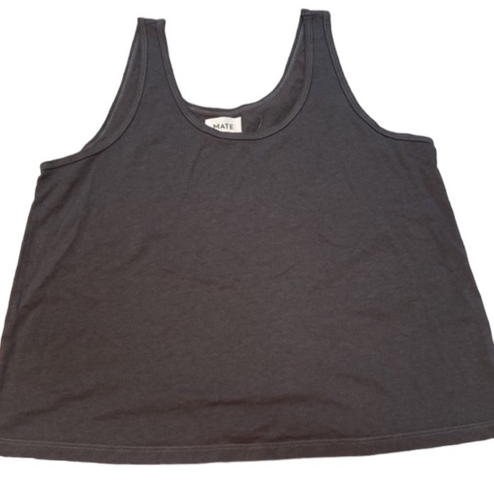 MATE the Label Charcoal Gray Tank Top
